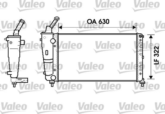 Valeo 734238 - Радиатор, охлаждение двигателя autosila-amz.com
