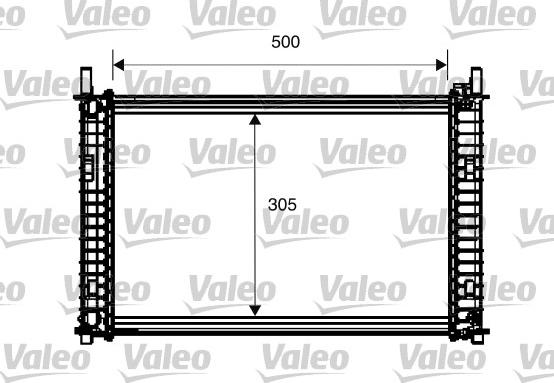 Valeo 734274 - Радиатор, охлаждение двигателя autosila-amz.com