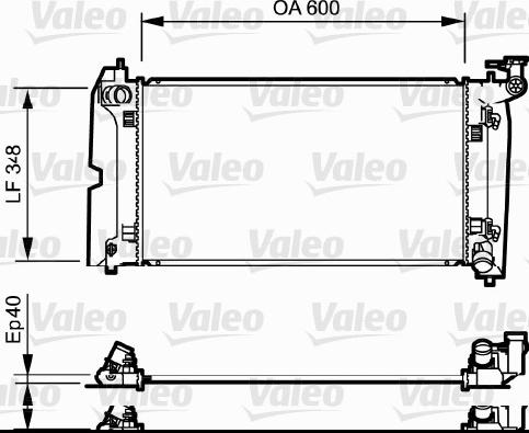 Valeo 734711 - Радиатор, охлаждение двигателя autosila-amz.com