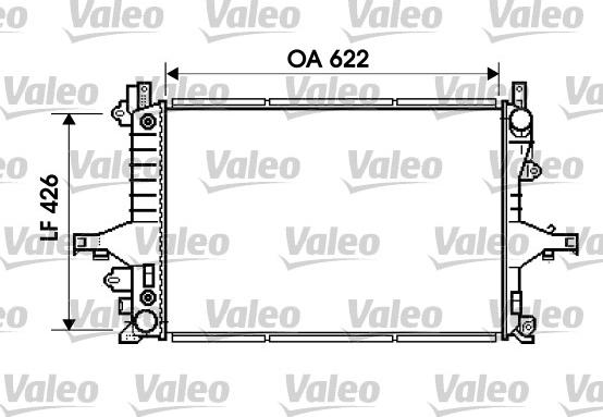 Valeo 734720 - Радиатор, охлаждение двигателя autosila-amz.com