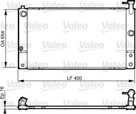 Valeo 735449 - Радиатор, охлаждение двигателя autosila-amz.com