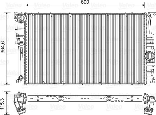 Valeo 735453 - Радиатор, охлаждение двигателя autosila-amz.com