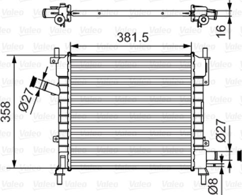 Valeo 735478 - Радиатор, охлаждение двигателя autosila-amz.com