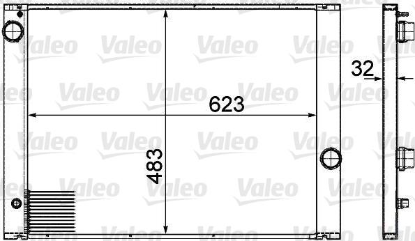 Valeo 735477 - Радиатор, охлаждение двигателя autosila-amz.com