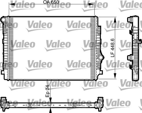Valeo 735549 - Радиатор, охлаждение двигателя autosila-amz.com