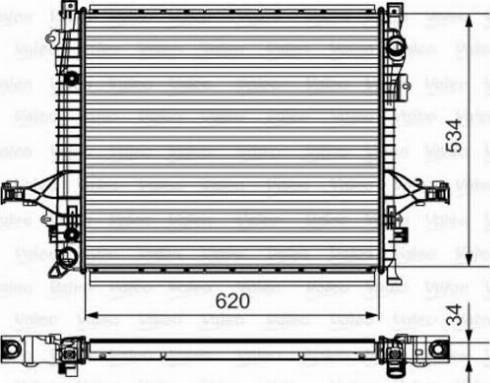 Valeo 735541 - Радиатор, охлаждение двигателя autosila-amz.com