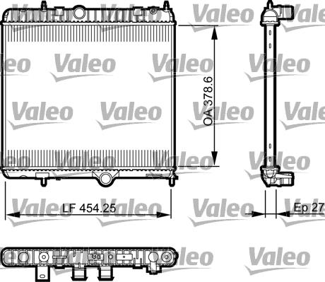 Valeo 735560 - Радиатор, охлаждение двигателя autosila-amz.com