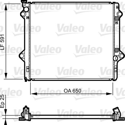 Valeo 735568 - Радиатор, охлаждение двигателя autosila-amz.com