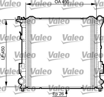 Valeo 735504 - Радиатор, охлаждение двигателя autosila-amz.com