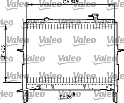 Valeo 735505 - Радиатор, охлаждение двигателя autosila-amz.com