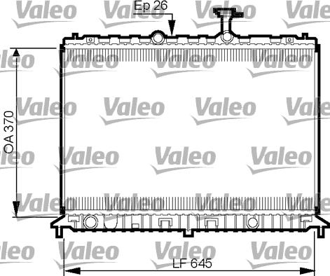 Valeo 735501 - Радиатор, охлаждение двигателя autosila-amz.com