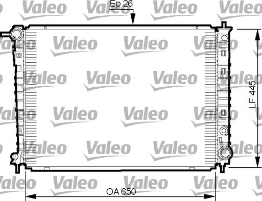 Valeo 735512 - Радиатор, охлаждение двигателя autosila-amz.com