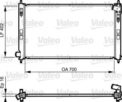 Valeo 735575 - Радиатор, охлаждение двигателя autosila-amz.com