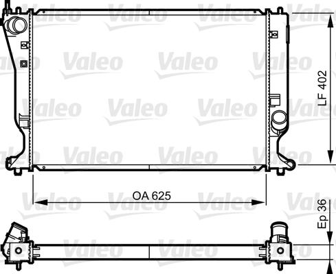 Valeo 735572 - Радиатор, охлаждение двигателя autosila-amz.com