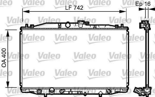 Valeo 735049 - Радиатор, охлаждение двигателя autosila-amz.com