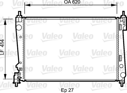 Valeo 735041 - Радиатор, охлаждение двигателя autosila-amz.com
