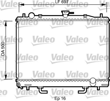 Valeo 735059 - Радиатор, охлаждение двигателя autosila-amz.com