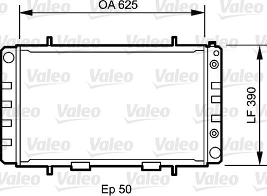 Valeo 735052 - Радиатор, охлаждение двигателя autosila-amz.com