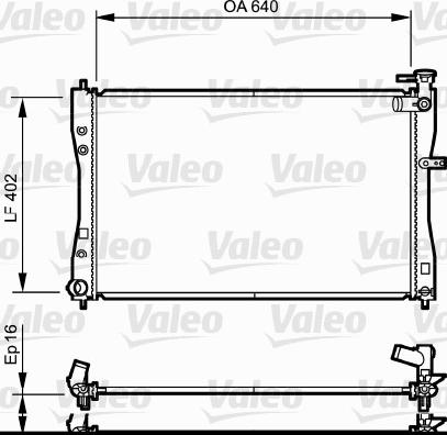 Valeo 735057 - Радиатор, охлаждение двигателя autosila-amz.com