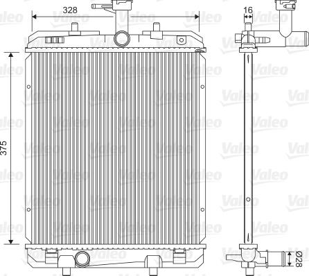 Valeo 735069 - Радиатор, охлаждение двигателя autosila-amz.com