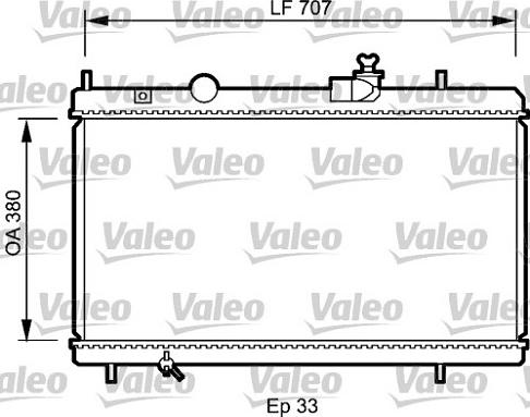 Valeo 735068 - Радиатор, охлаждение двигателя autosila-amz.com