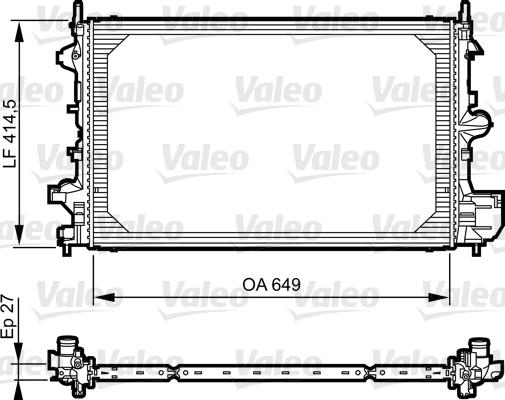 Valeo 735085 - Радиатор, охлаждение двигателя autosila-amz.com