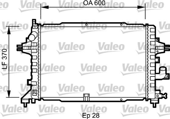 Valeo 735080 - Радиатор, охлаждение двигателя autosila-amz.com