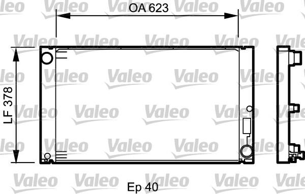 Valeo 735034 - Радиатор, охлаждение двигателя autosila-amz.com