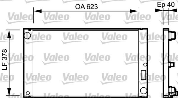 Valeo 735036 - Радиатор, охлаждение двигателя autosila-amz.com