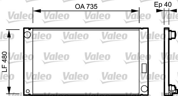 Valeo 735033 - Радиатор, охлаждение двигателя autosila-amz.com