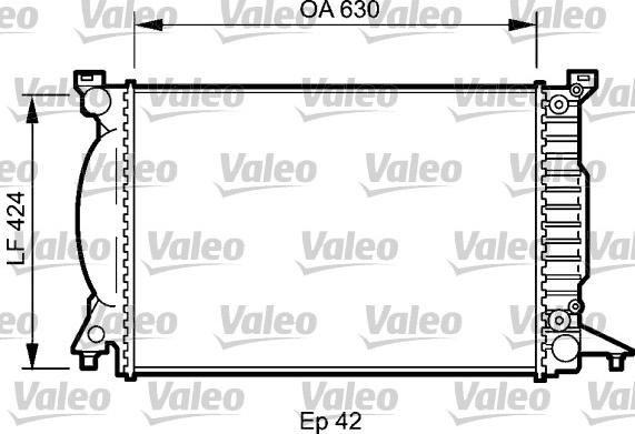 Valeo 735025 - Радиатор, охлаждение двигателя autosila-amz.com