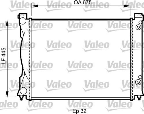 Valeo 735026 - Радиатор, охлаждение двигателя autosila-amz.com