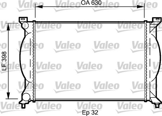 Valeo 735022 - Радиатор, охлаждение двигателя autosila-amz.com