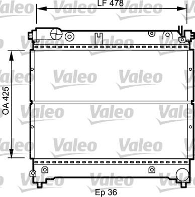 Valeo 735073 - Радиатор, охлаждение двигателя autosila-amz.com