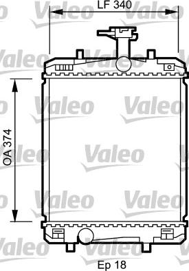 Valeo 735072 - Радиатор, охлаждение двигателя autosila-amz.com