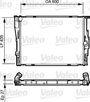 Valeo 735194 - Радиатор, охлаждение двигателя autosila-amz.com