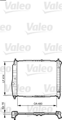 Valeo 735157 - Радиатор, охлаждение двигателя autosila-amz.com
