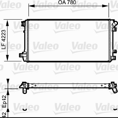 Valeo 735112 - Радиатор, охлаждение двигателя autosila-amz.com