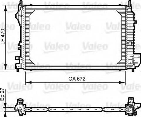 Valeo 735131 - Радиатор, охлаждение двигателя autosila-amz.com