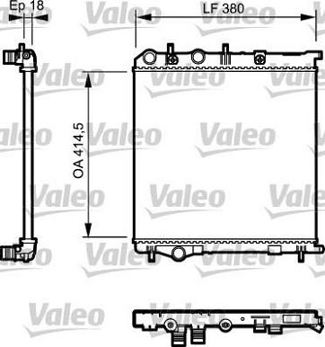 Valeo 735125 - Радиатор, охлаждение двигателя autosila-amz.com