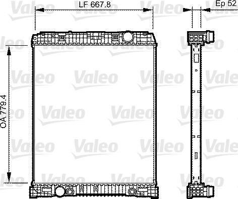 Valeo 735304 - Радиатор, охлаждение двигателя autosila-amz.com