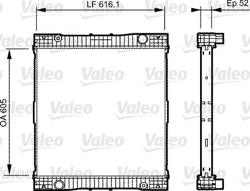 Valeo 735303 - Радиатор, охлаждение двигателя autosila-amz.com