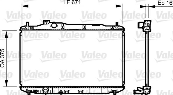 Valeo 735243 - Радиатор, охлаждение двигателя autosila-amz.com