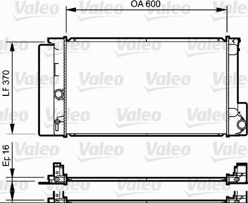 Valeo 735250 - Радиатор, охлаждение двигателя autosila-amz.com