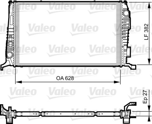 Valeo 735279 - Радиатор, охлаждение двигателя autosila-amz.com