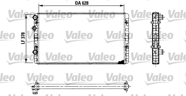 Valeo 730955 - Радиатор охлаждения Volkswagen Polo autosila-amz.com