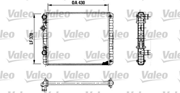 Valeo 730956 - Радиатор, охлаждение двигателя autosila-amz.com