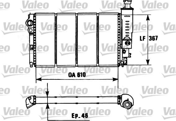 Valeo 730953 - Радиатор, охлаждение двигателя autosila-amz.com
