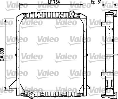 Valeo 730964 - Радиатор, охлаждение двигателя autosila-amz.com