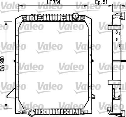 Valeo 730965 - Радиатор, охлаждение двигателя autosila-amz.com